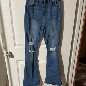 Wax Jean Women's Light Blue Flare Jeans